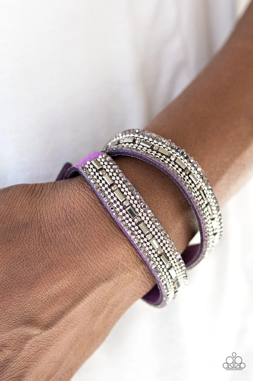 Shimmer and Sass Purple Paparazzi Bracelet