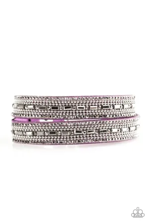 Shimmer and Sass Purple Paparazzi Bracelet