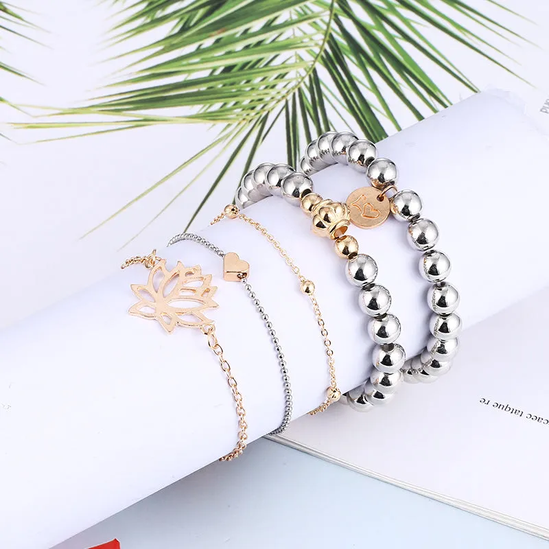 Silver and Gold Women's Bracelets