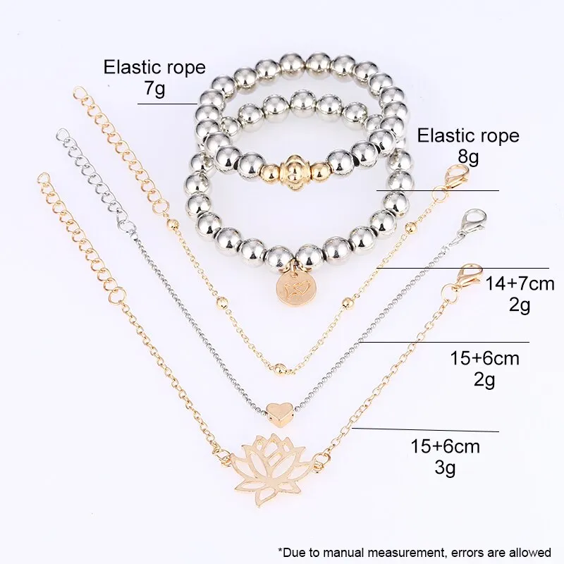Silver and Gold Women's Bracelets
