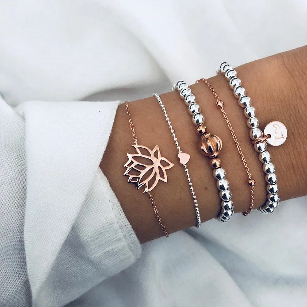 Silver and Gold Women's Bracelets