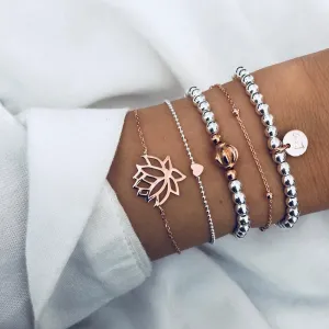 Silver and Gold Women's Bracelets