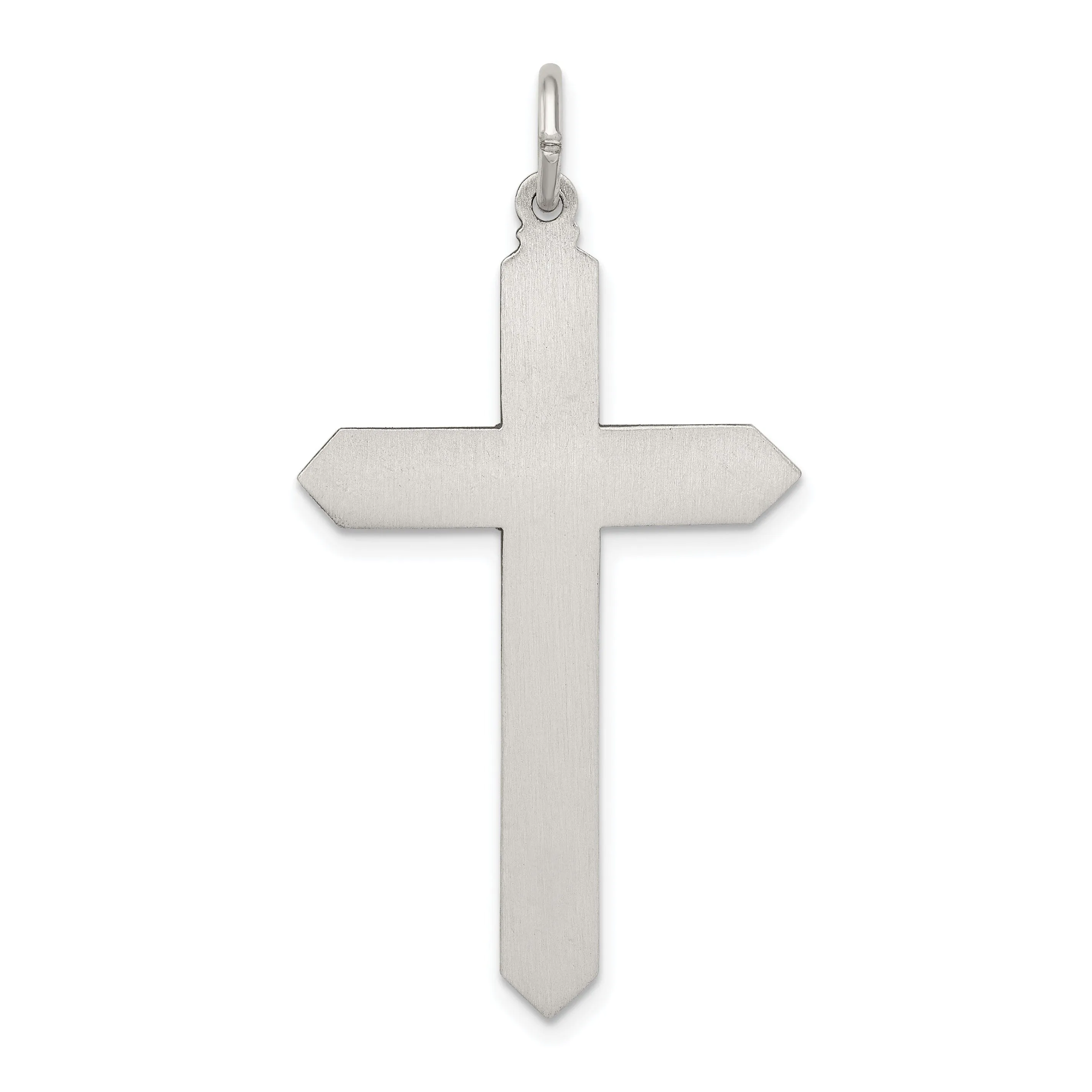 Silver Antique June Birthstone Cross Pendant