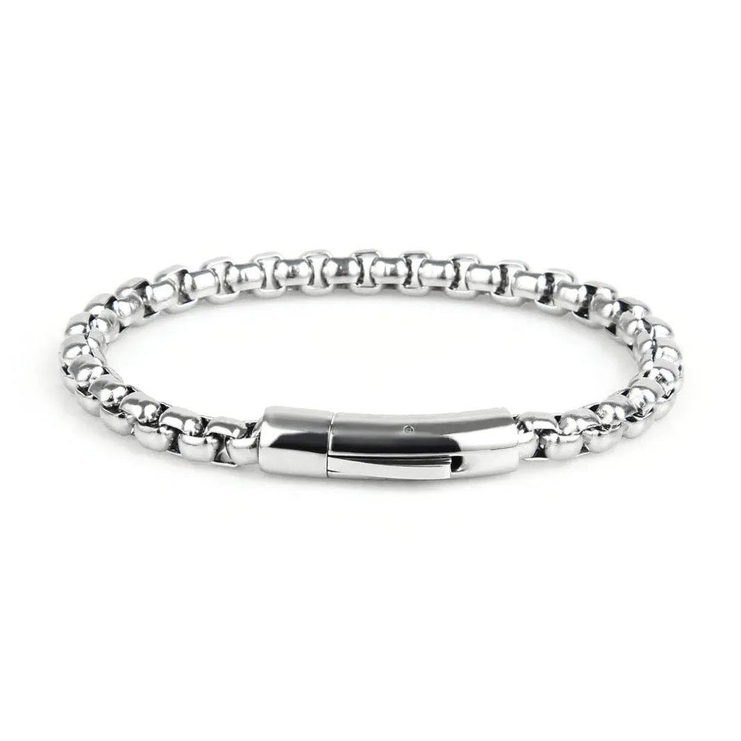 Silver Box Chain Bracelet