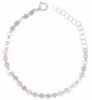 Silver Disc Anklet