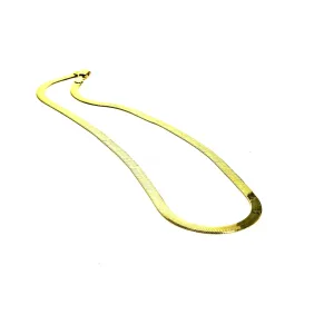Silver Girl Snake Chain Necklace 16"