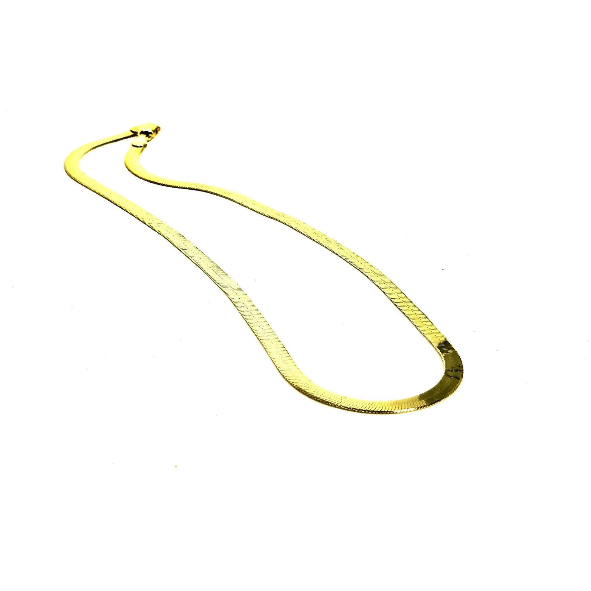 Silver Girl Snake Chain Necklace 16"