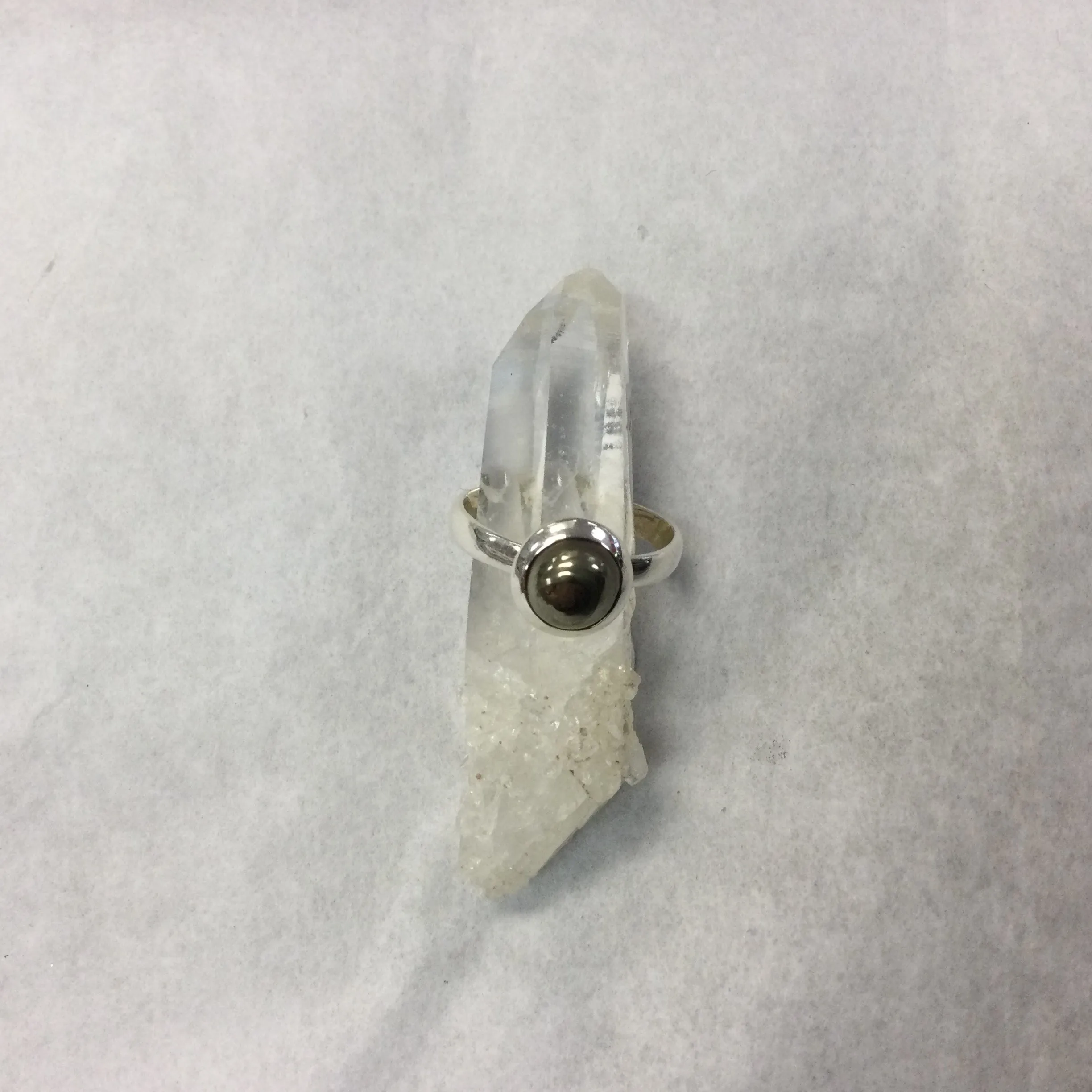 Silver Pyrite Rings