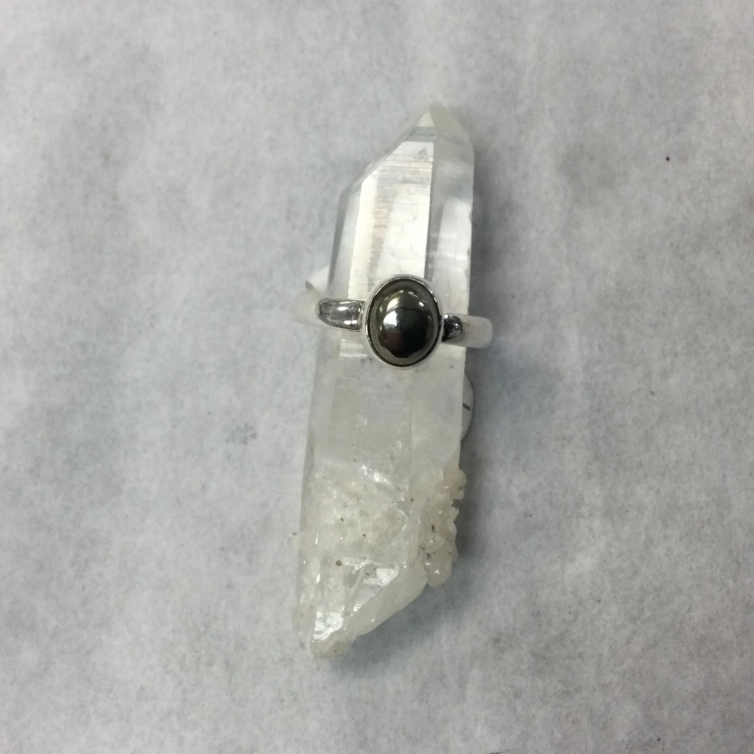 Silver Pyrite Rings