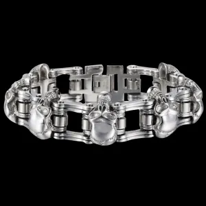 Silver Skull Biker Chain