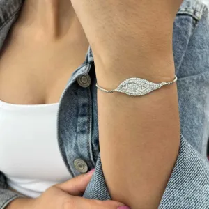 Silver Wings Chain Bracelet