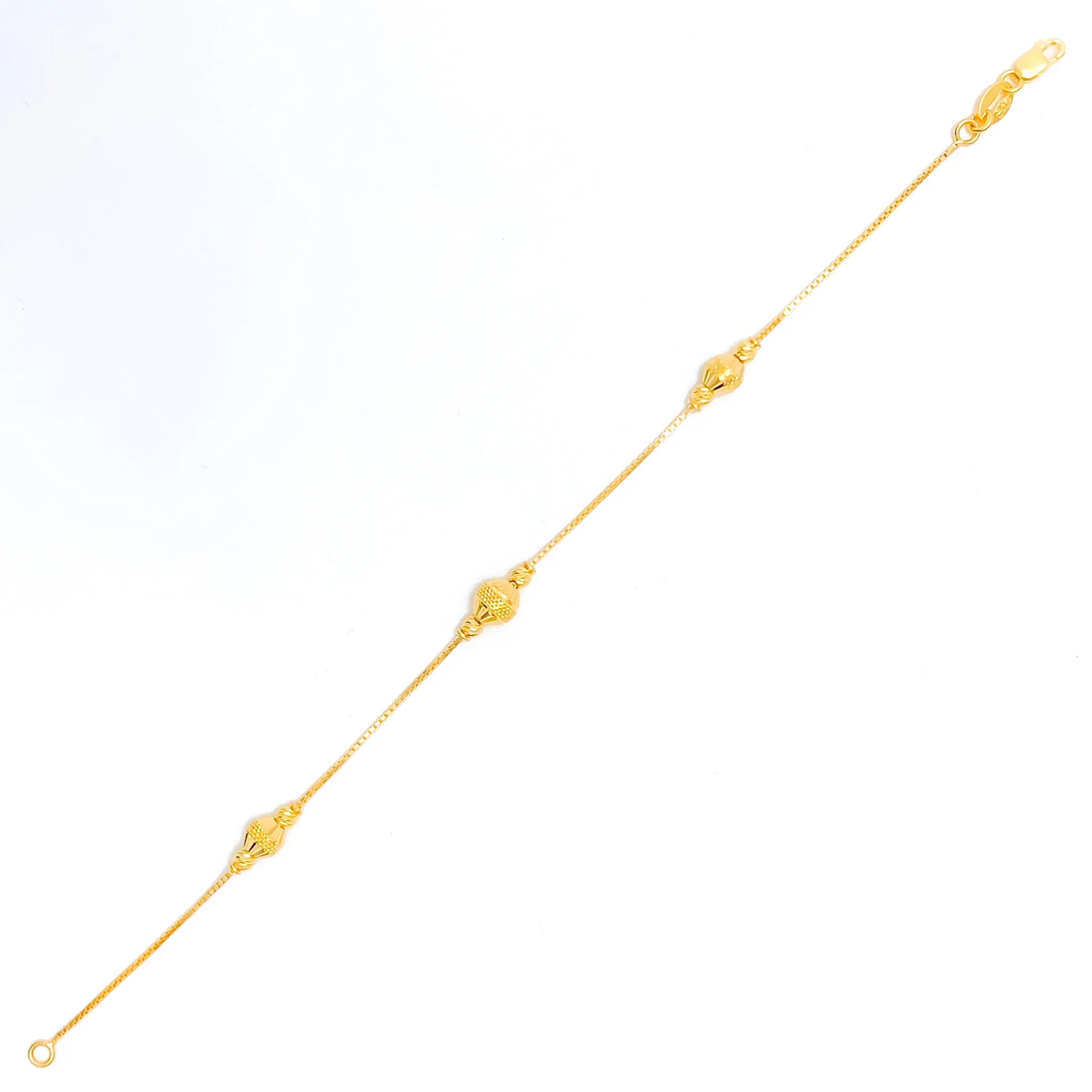 Sleek Lightweight 22k Gold Bracelet