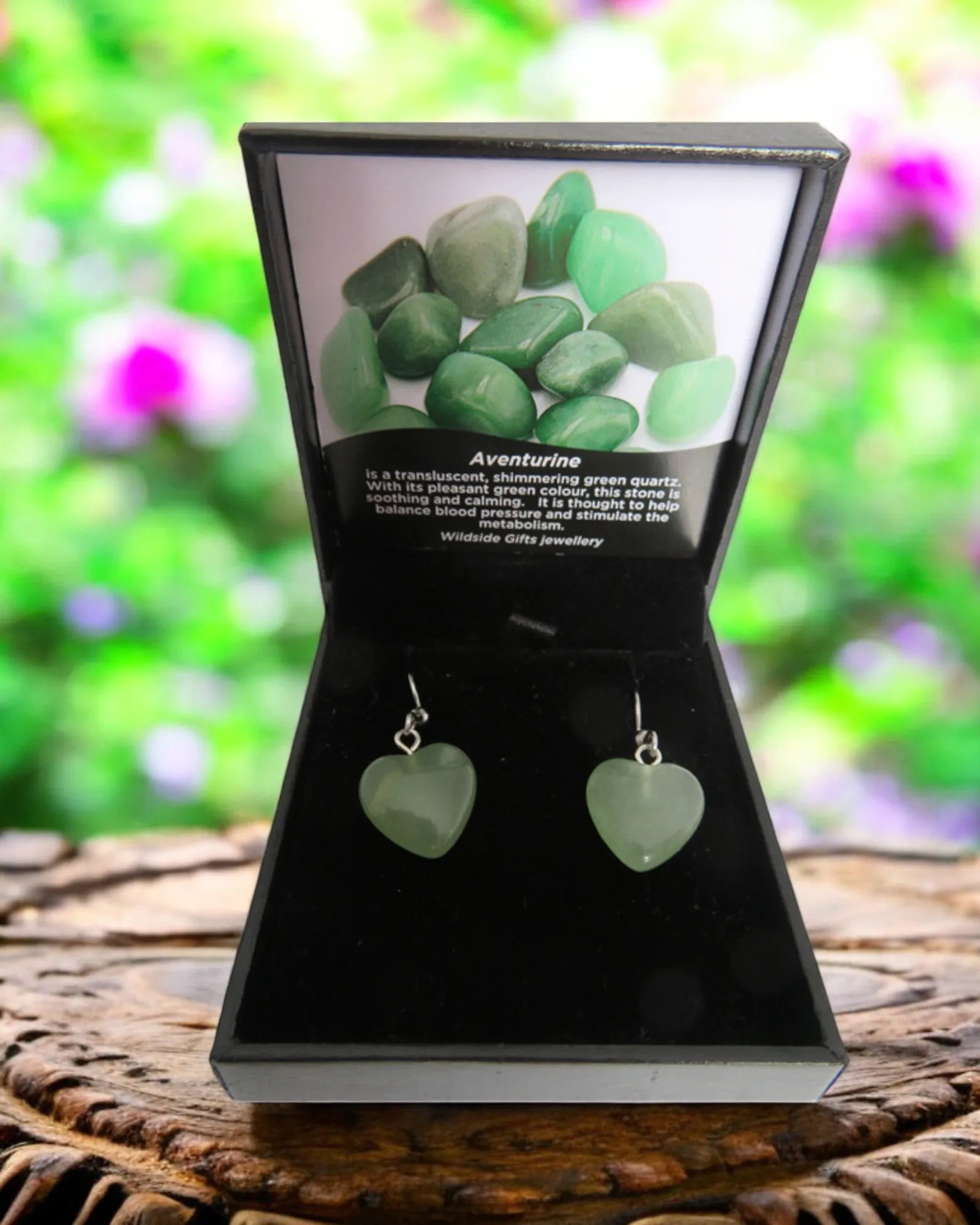 SMALL CRYSTAL HEART DROP EARRINGS
