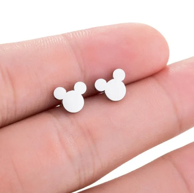 SMJEL Stainless Steel Mickey Charm Bracelet Mickey Children Jewelry Women Cartoon Minnie Bracelets Bangles Kids Gift pulseras
