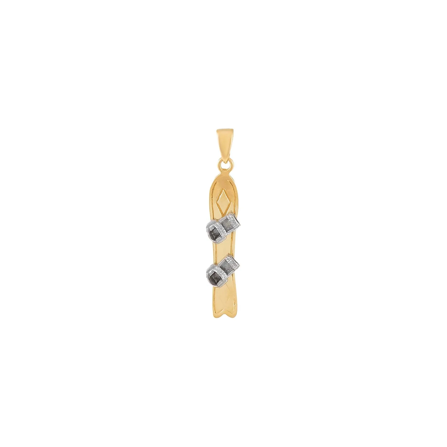 Snowboard Charm 14K