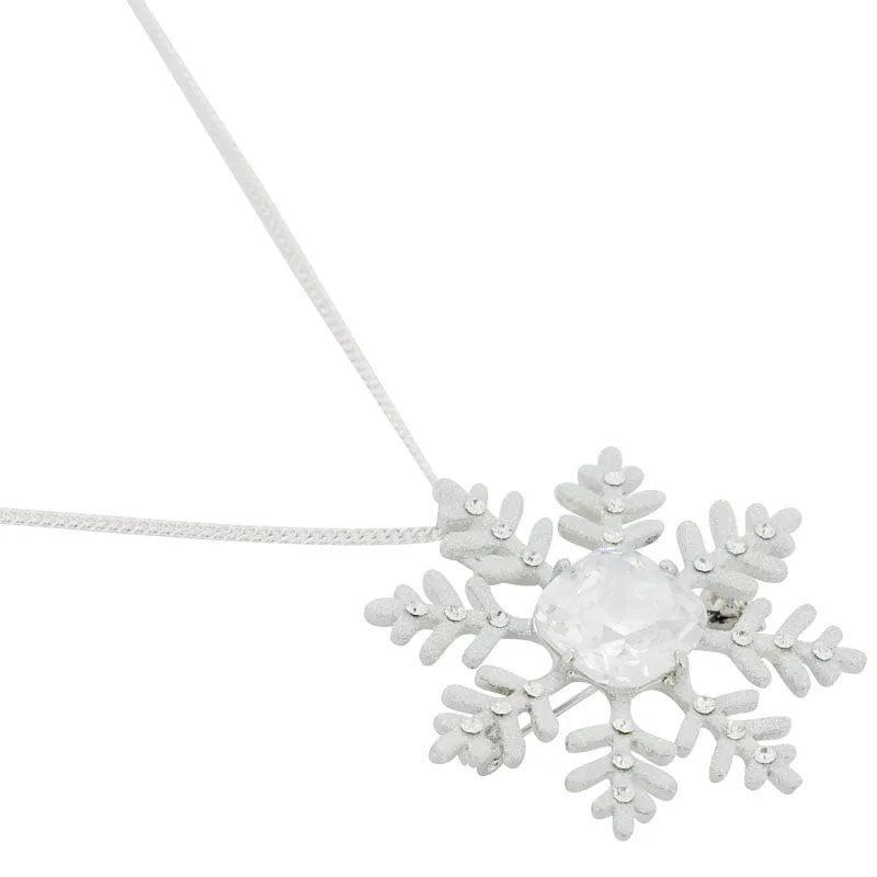 Snowflake Pin Swarovski Crystal Christmas Pin Brooch And Pendant