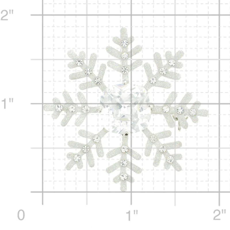 Snowflake Pin Swarovski Crystal Christmas Pin Brooch And Pendant