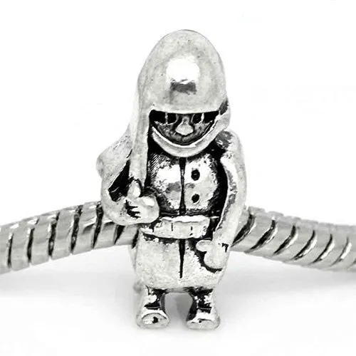 Soldier Spacer European Bead Compatible for Most European Snake Chain Bracelet