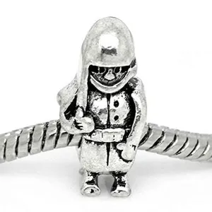 Soldier Spacer European Bead Compatible for Most European Snake Chain Bracelet