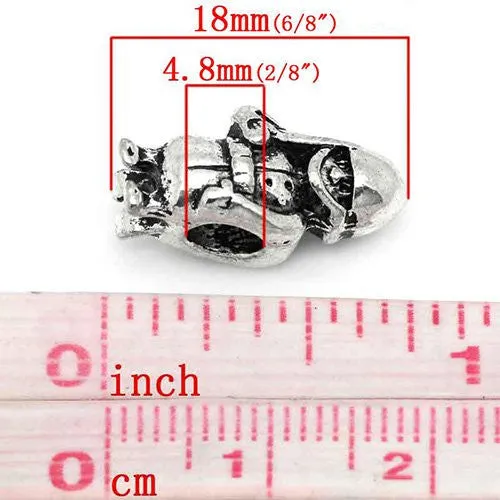 Soldier Spacer European Bead Compatible for Most European Snake Chain Bracelet