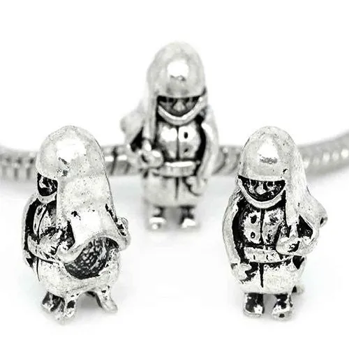 Soldier Spacer European Bead Compatible for Most European Snake Chain Bracelet