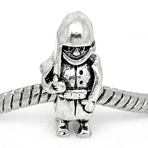 Soldier Spacer European Bead Compatible for Most European Snake Chain Bracelet