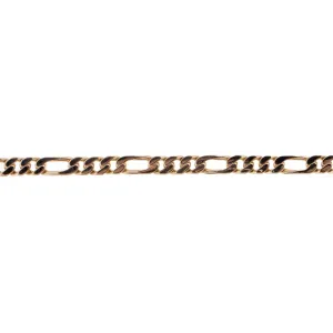 Solid Yellow Gold Link Figaro Bracelet