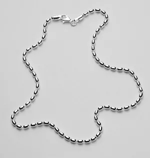 Southern Gates Sterling Silver 3mm Rice Bead Chain KAR511, 20" (81099)