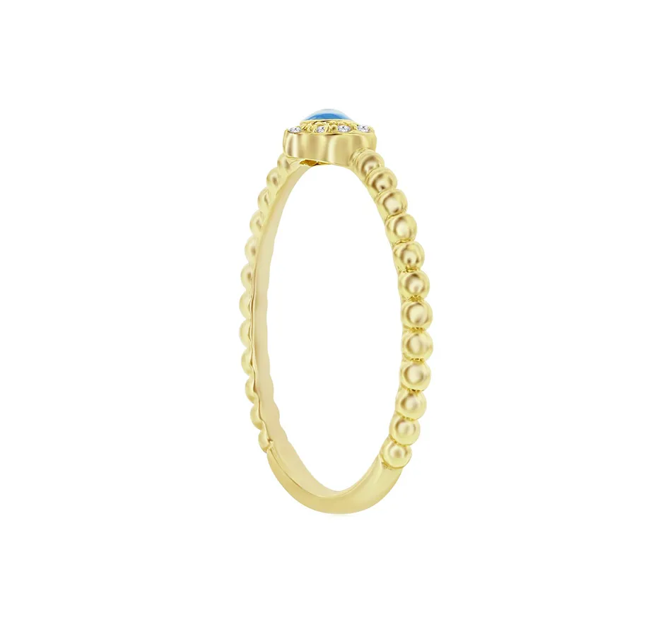 Sparkle Hamsa Evil Eye Ring