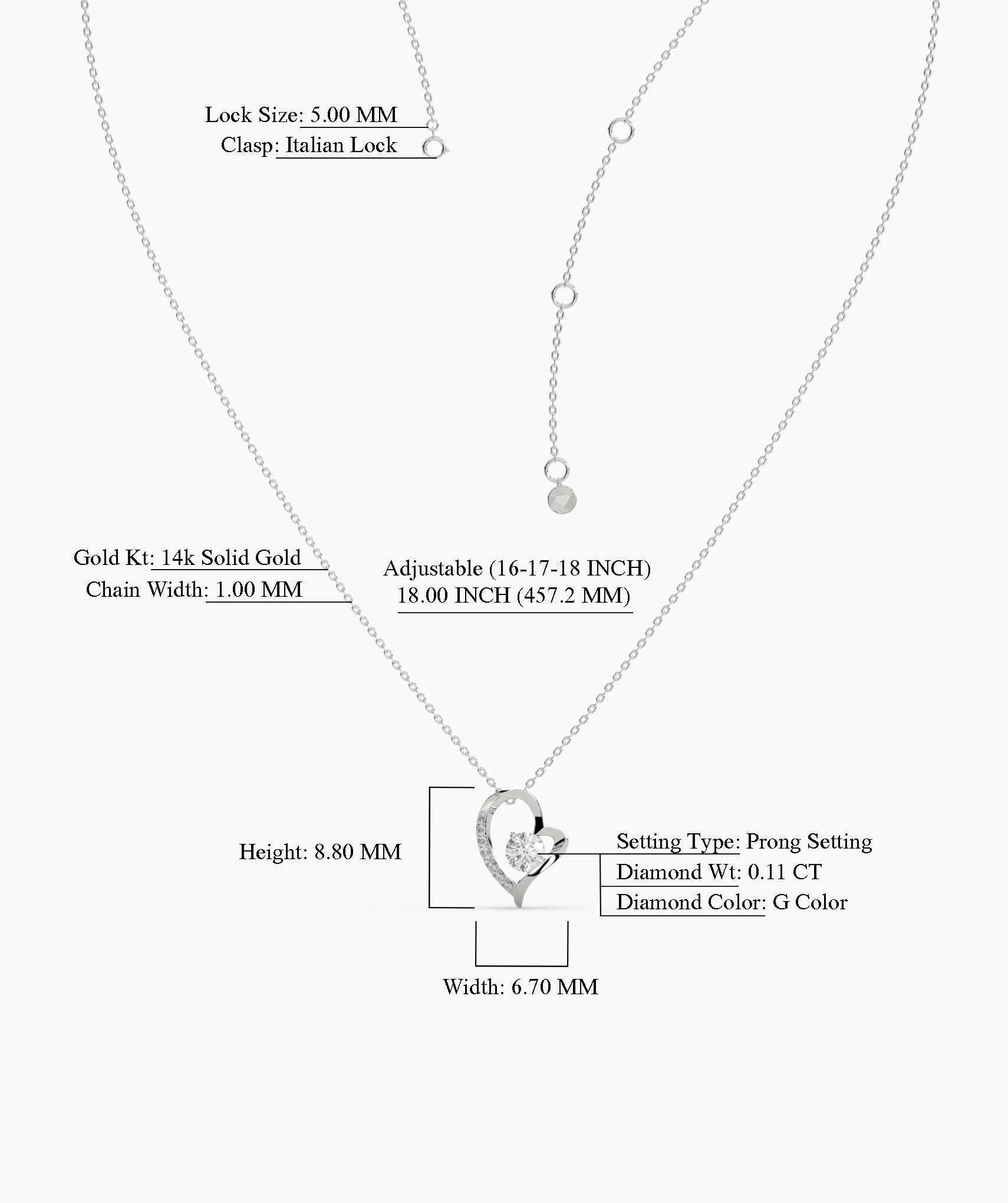 Sparkling Devotion Heart Pendant