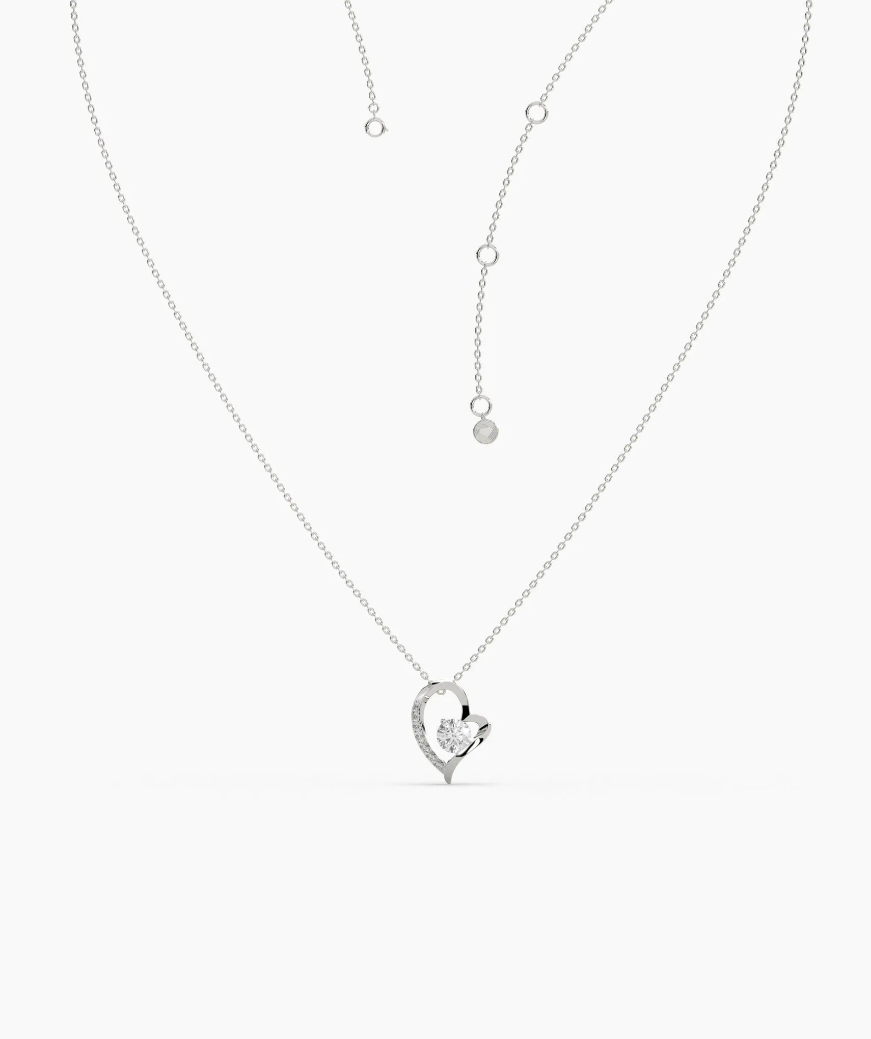 Sparkling Devotion Heart Pendant