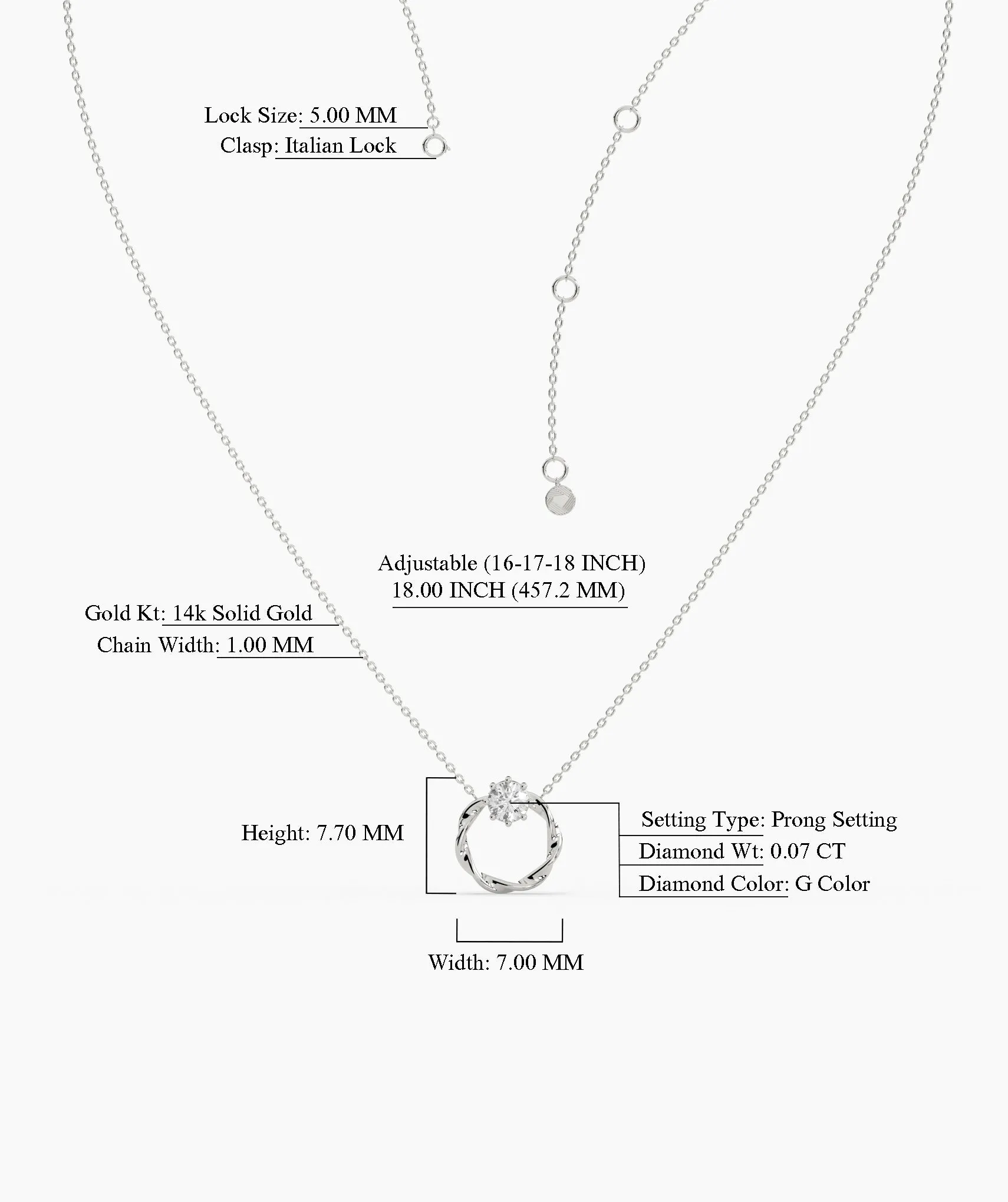 Spiral Radiance Necklace