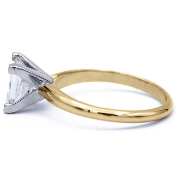 Square Moissanite 4 Prongs FANCY Solitaire Ring