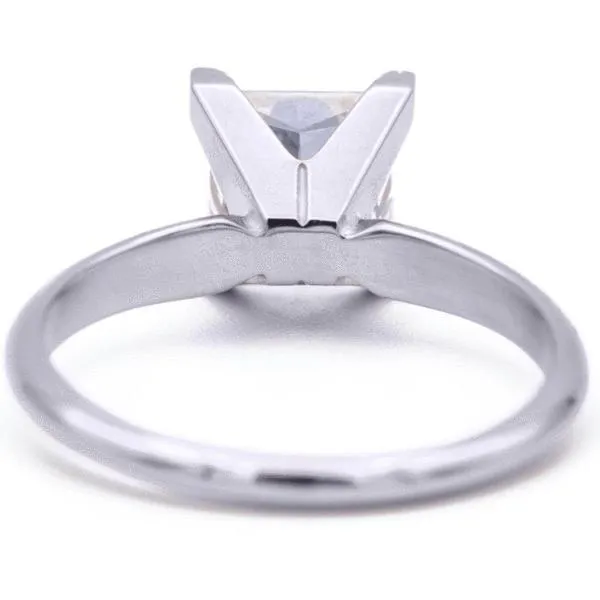 Square Moissanite 4 Prongs FANCY Solitaire Ring
