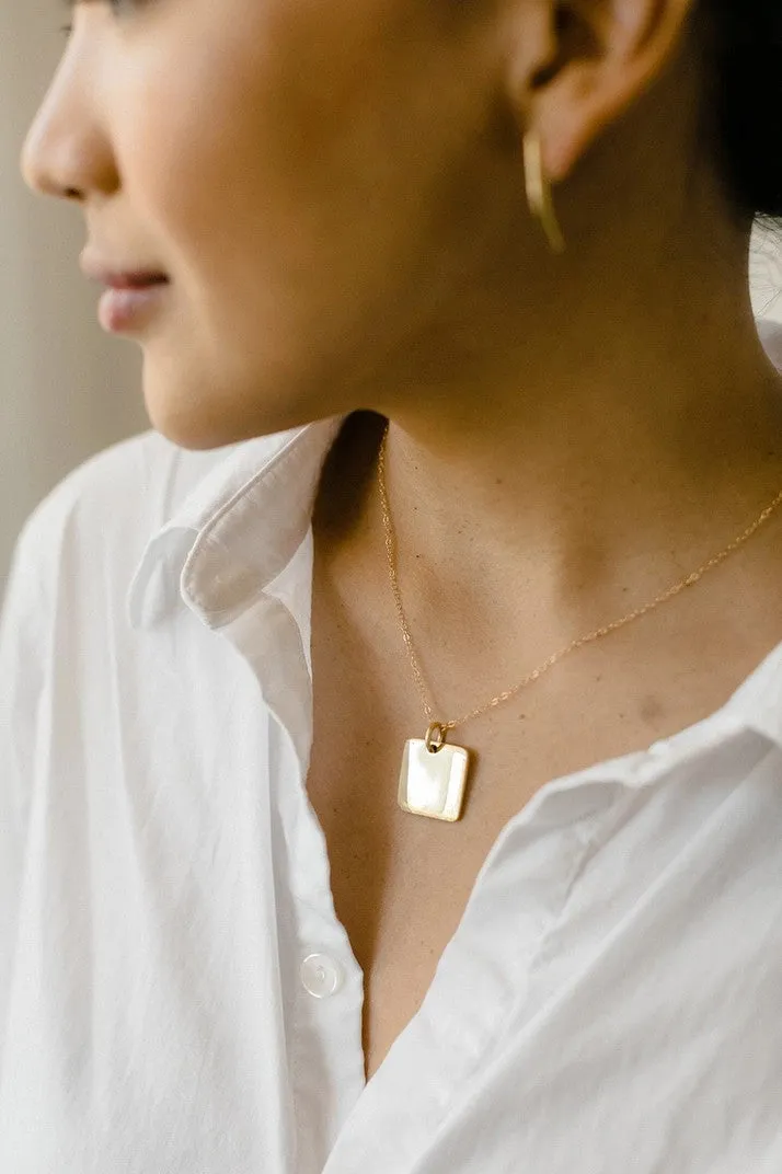 Square Pendant Necklace