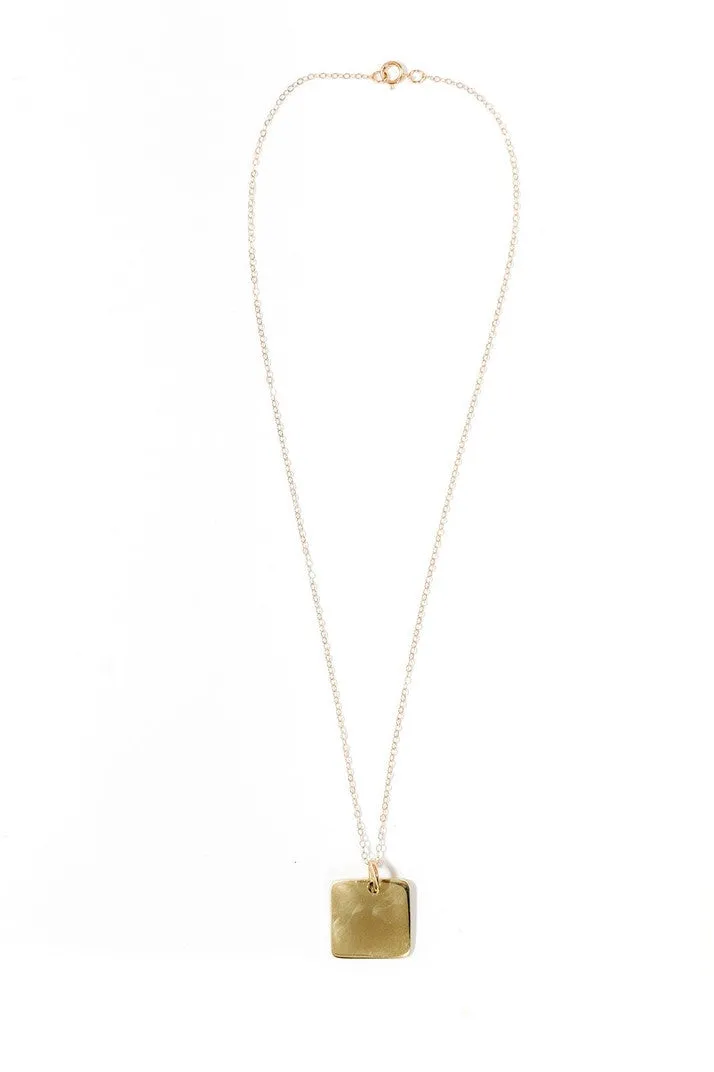 Square Pendant Necklace