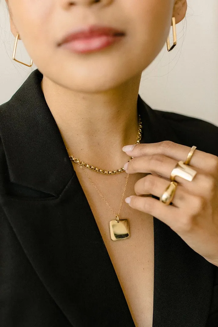 Square Pendant Necklace