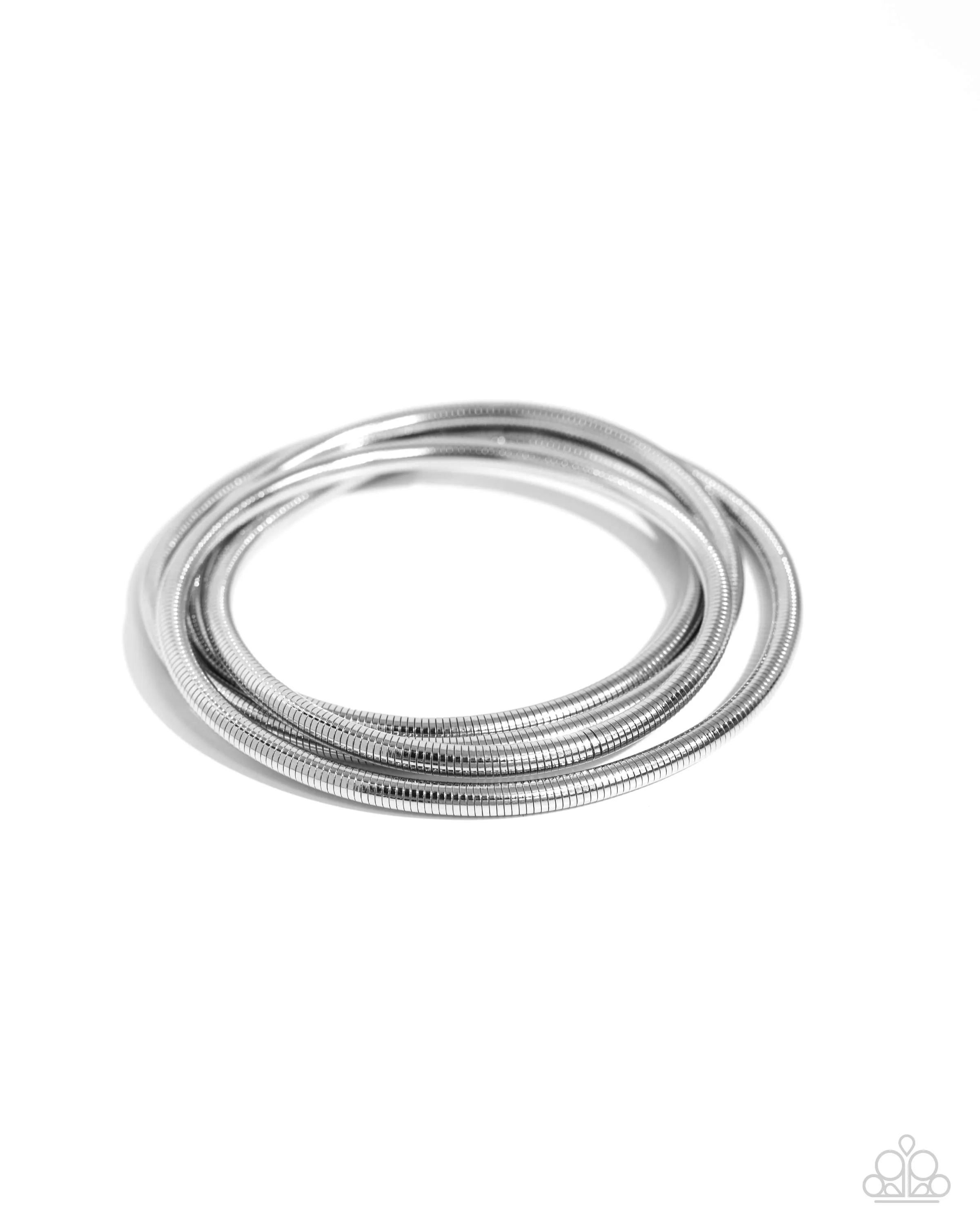 Stacked Severity - Silver - Chain Paparazzi Infinity Bracelet