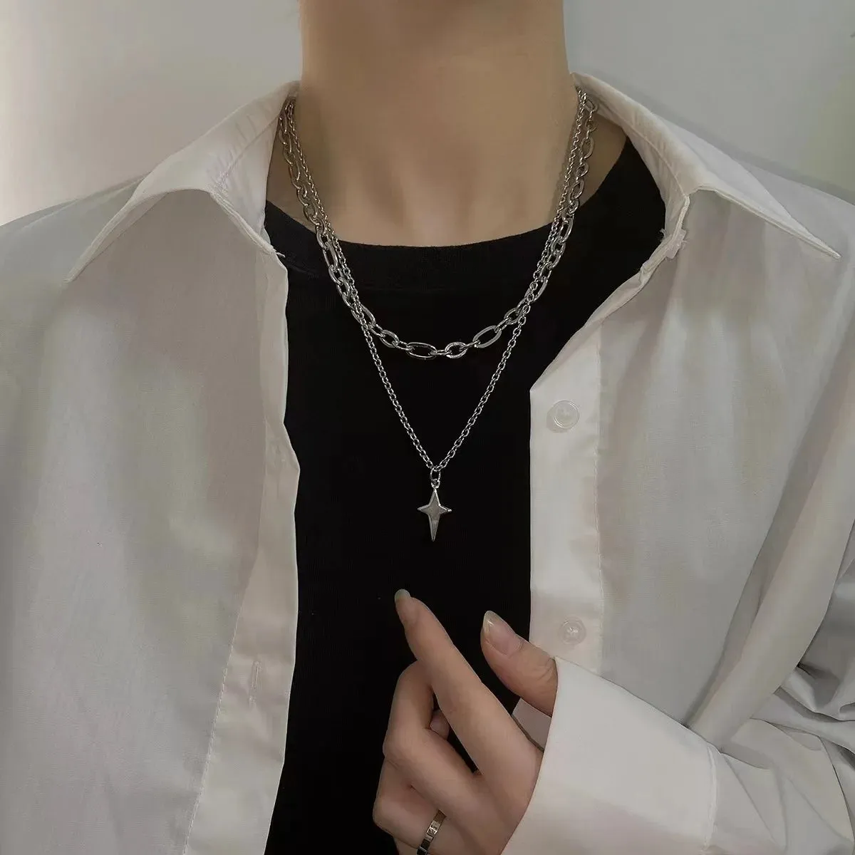 Star Hollow Choker Necklace
