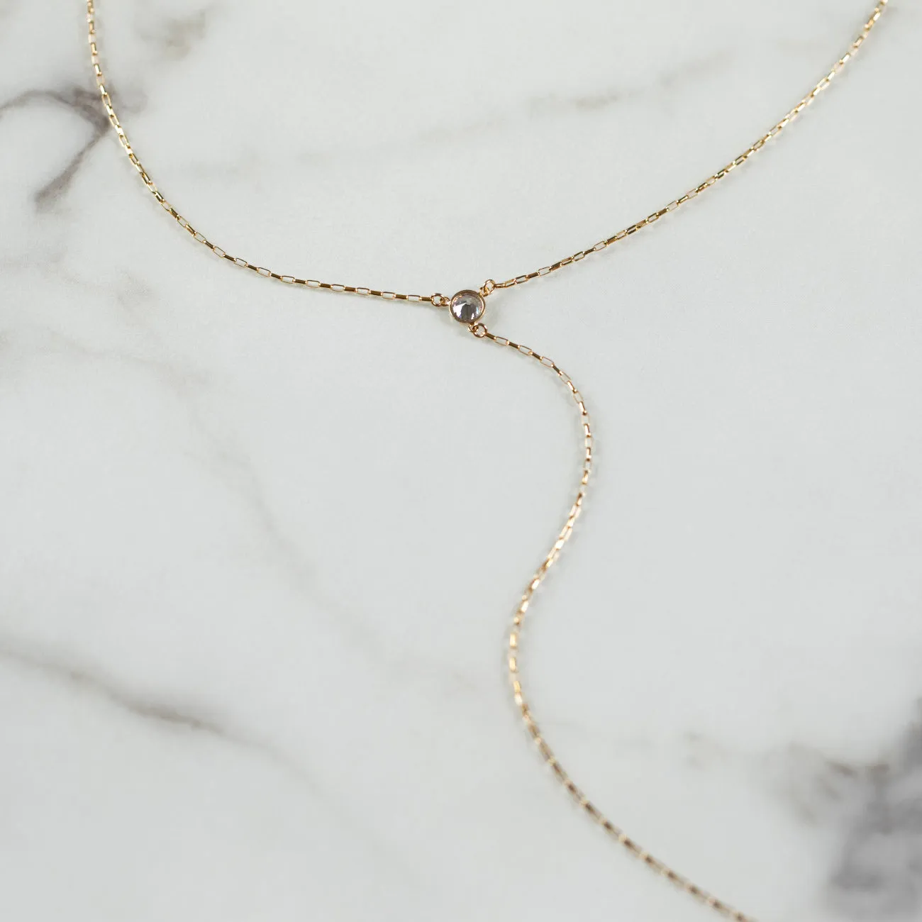 Starry Eyed Long Y Necklace