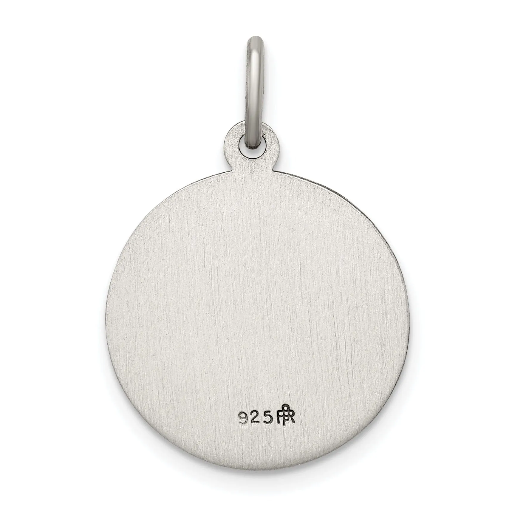 Sterling Silver Antiqued Guardian Angel Medal