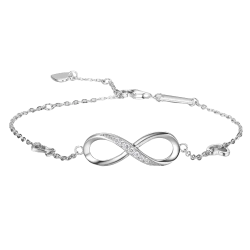 Sterling Silver Infinity Bracelet