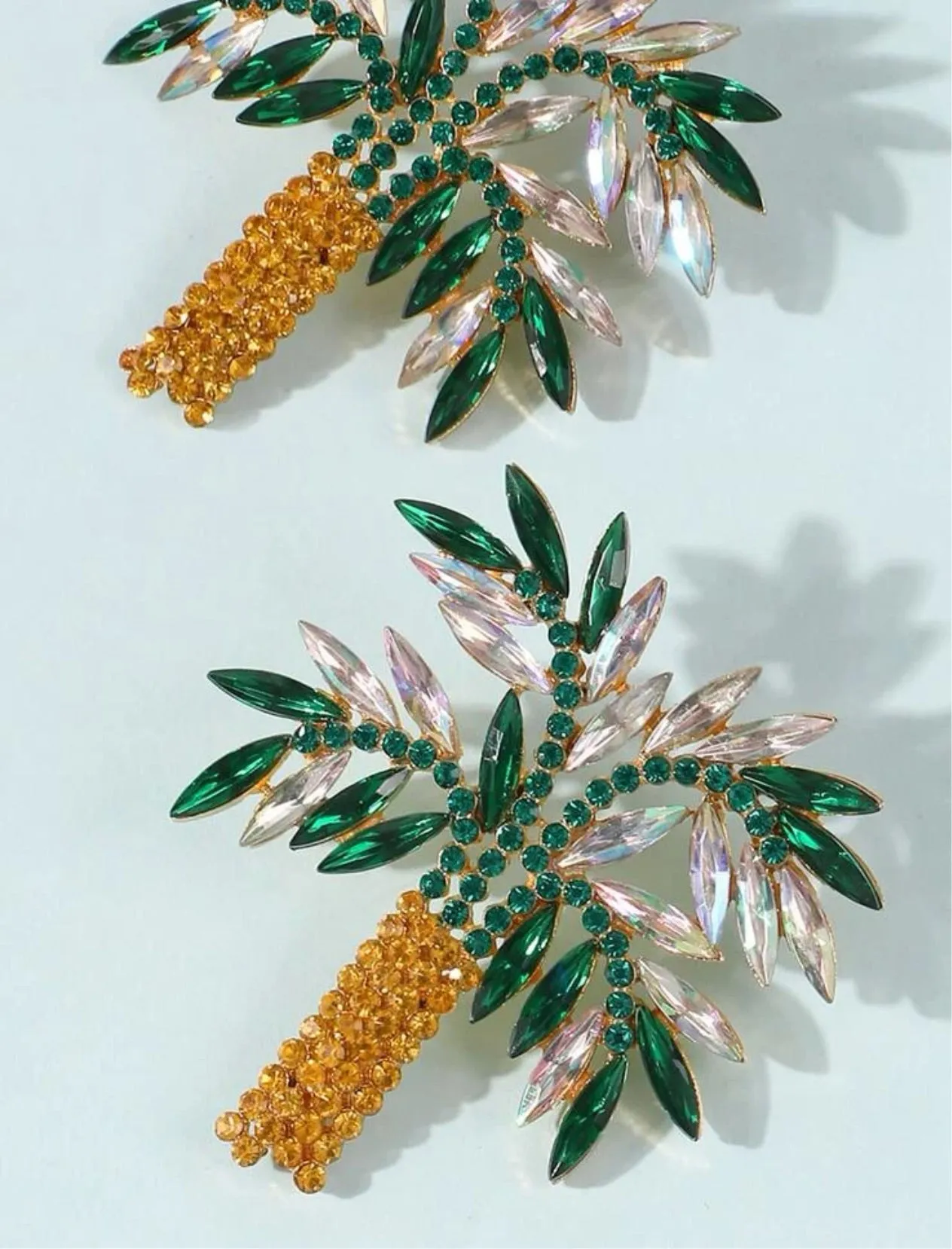 Studded Palm Tree Earrings