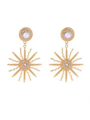 Sun&Stars Pearl Earrings