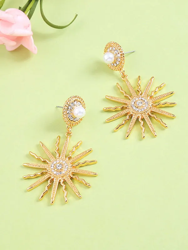 Sun&Stars Pearl Earrings