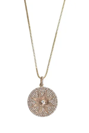 Sundial CZ Necklace