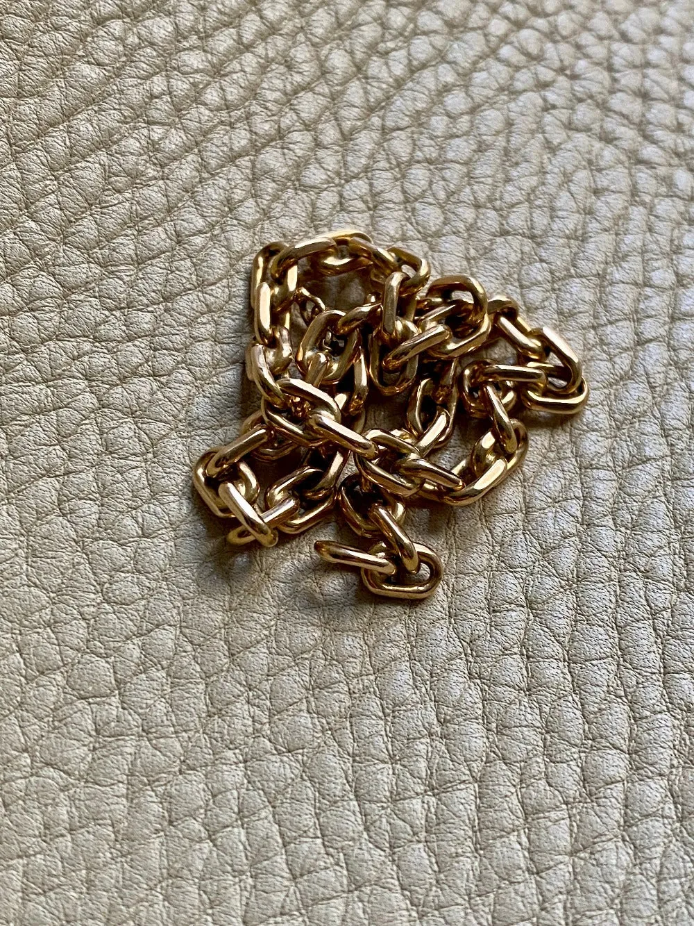 Swedish vintage 18k gold biker link bracelet 4.4mm width - 8.5 inch length