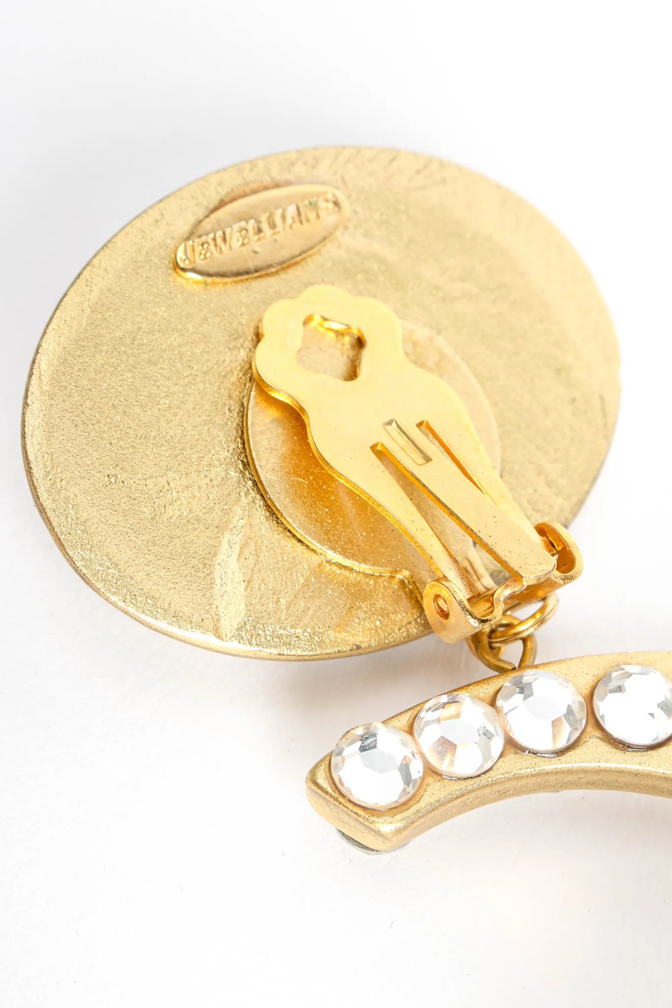 Swirl Rhinestone Drop Earrings