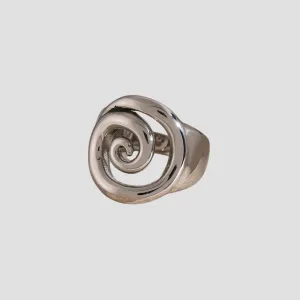 Swirl Stainless Steel Ring