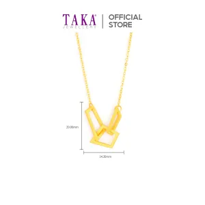 TAKA Jewellery 999 Pure Gold Matching Set - Necklace, Earrings and Bracelet
